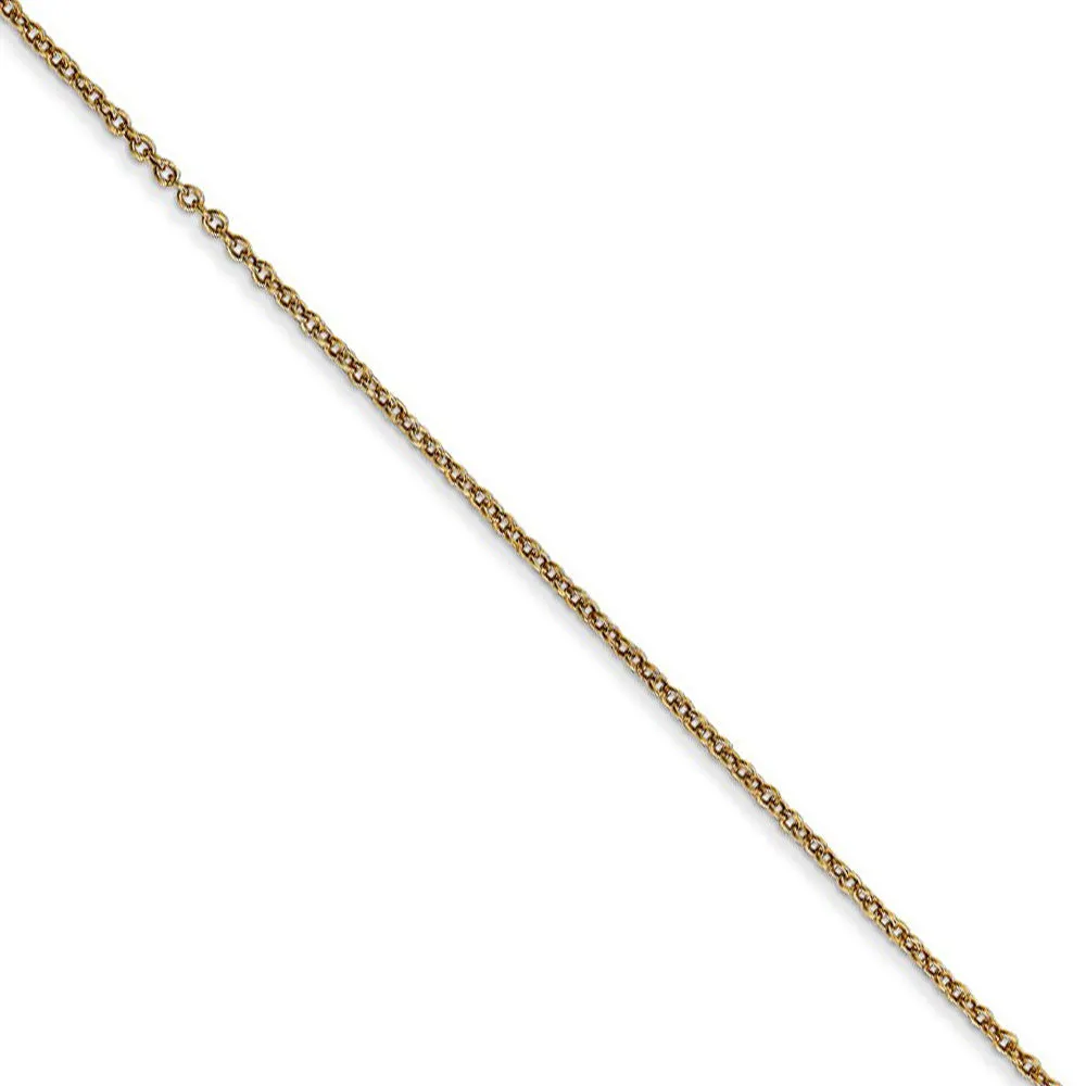 14k Yellow Gold Sea Turtle Flip Flop Necklace