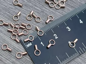 14kt Rose Gold Filled Crimps/End Caps 1mm