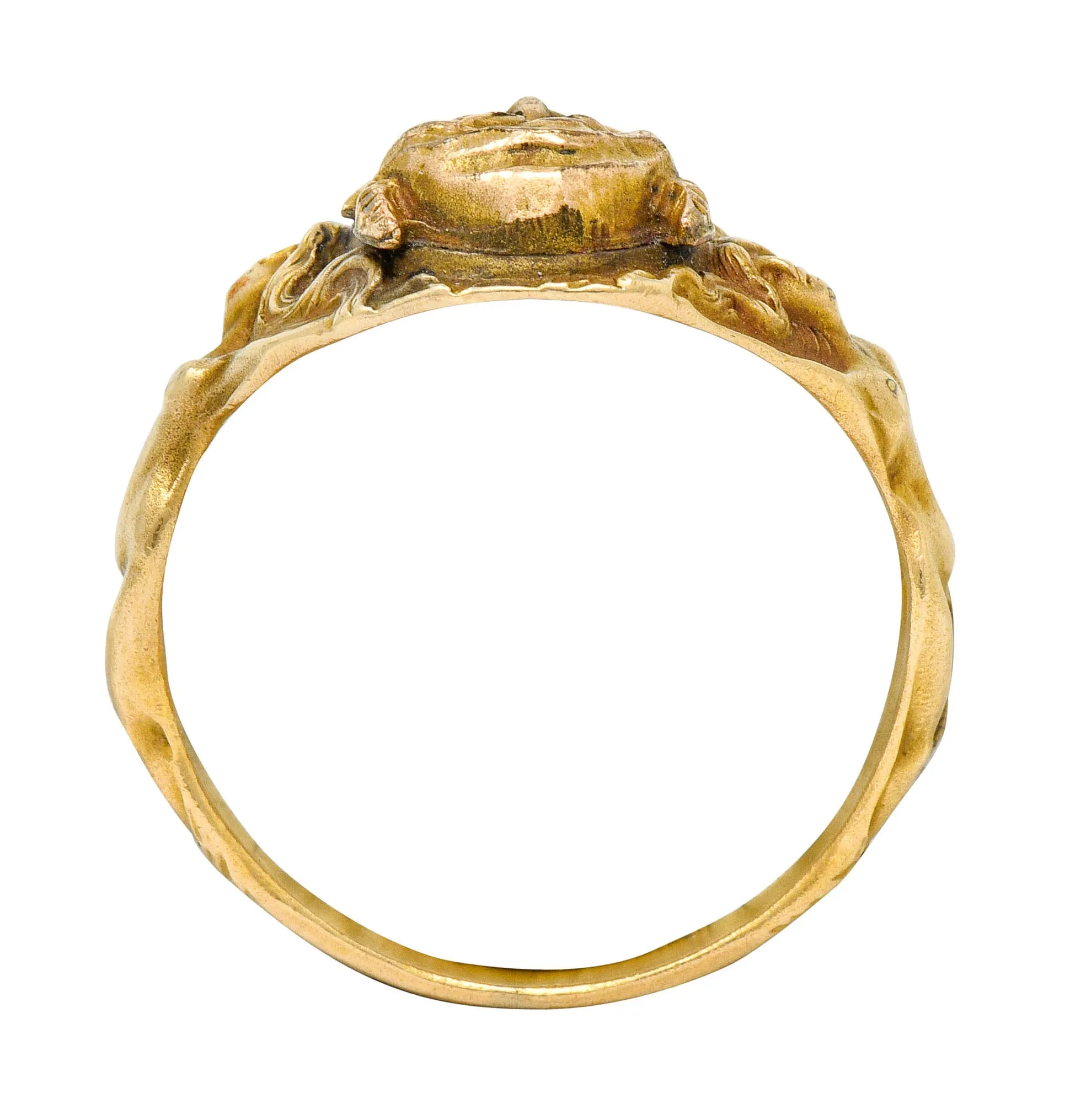 Victorian Gold Devil Band Ring