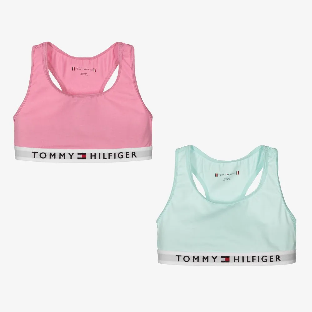 2-Pack Girls Cotton Crop Tops