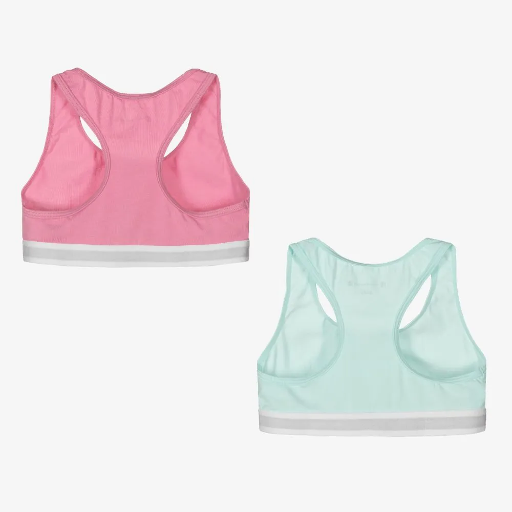 2-Pack Girls Cotton Crop Tops