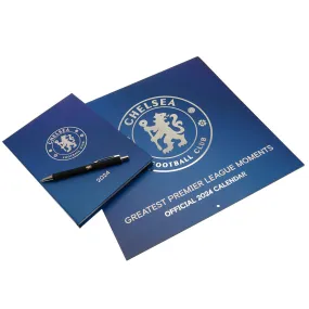 Chelsea Football Club Calendar Diary Musical Gift Box 2024