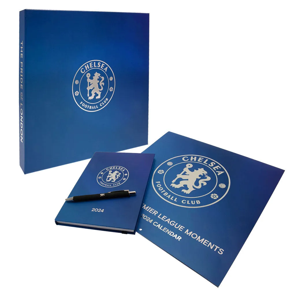 Chelsea Football Club Calendar Diary Musical Gift Box 2024