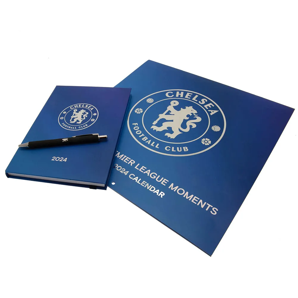 Chelsea Football Club Calendar Diary Musical Gift Box 2024