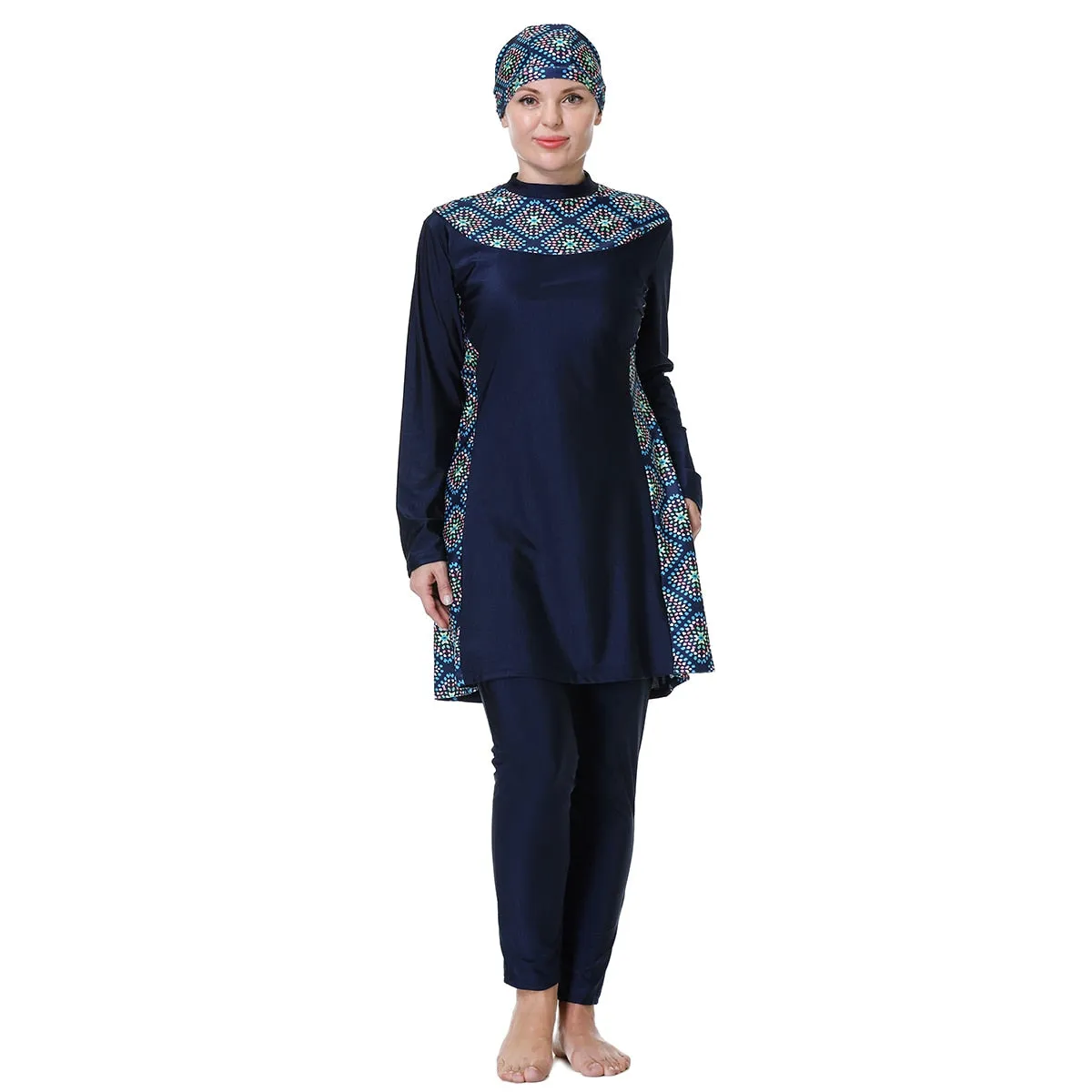 Summer Muslim Lady Sleeves Coverage Swimsuits