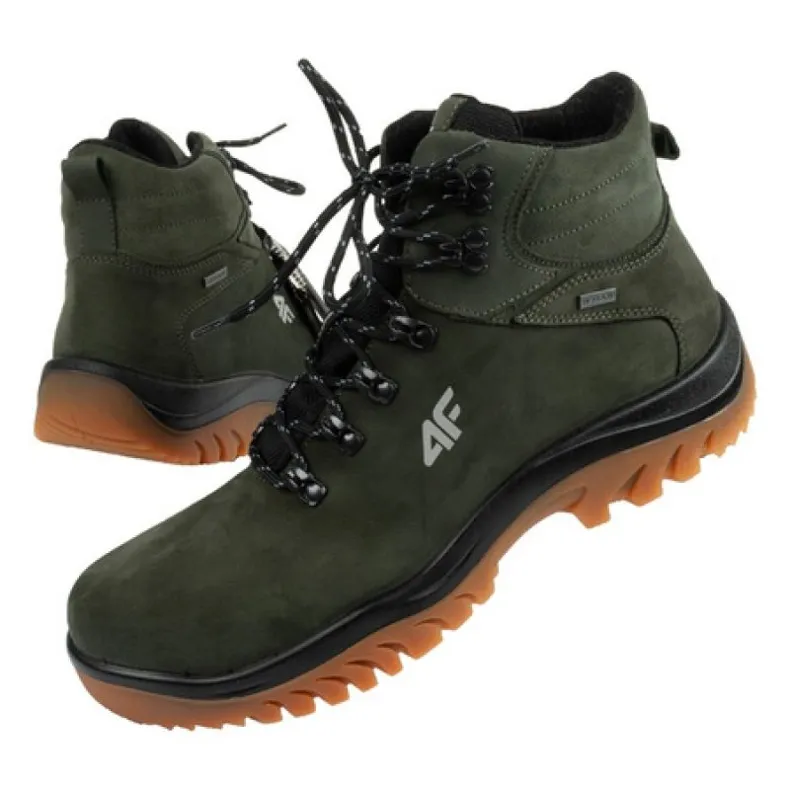 4F OBMH257 43S Green Hiking Boots