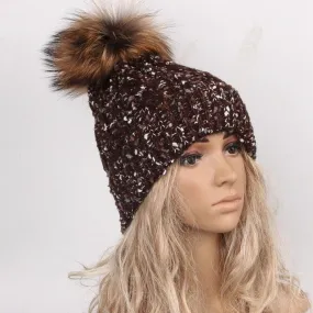 Warm Knit Beanie Hats for Women - Knitted Jacquard Hat