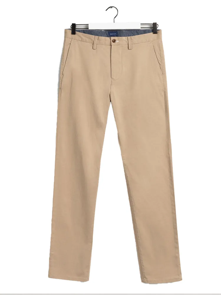 Allister Dark Khaki Twill Chinos