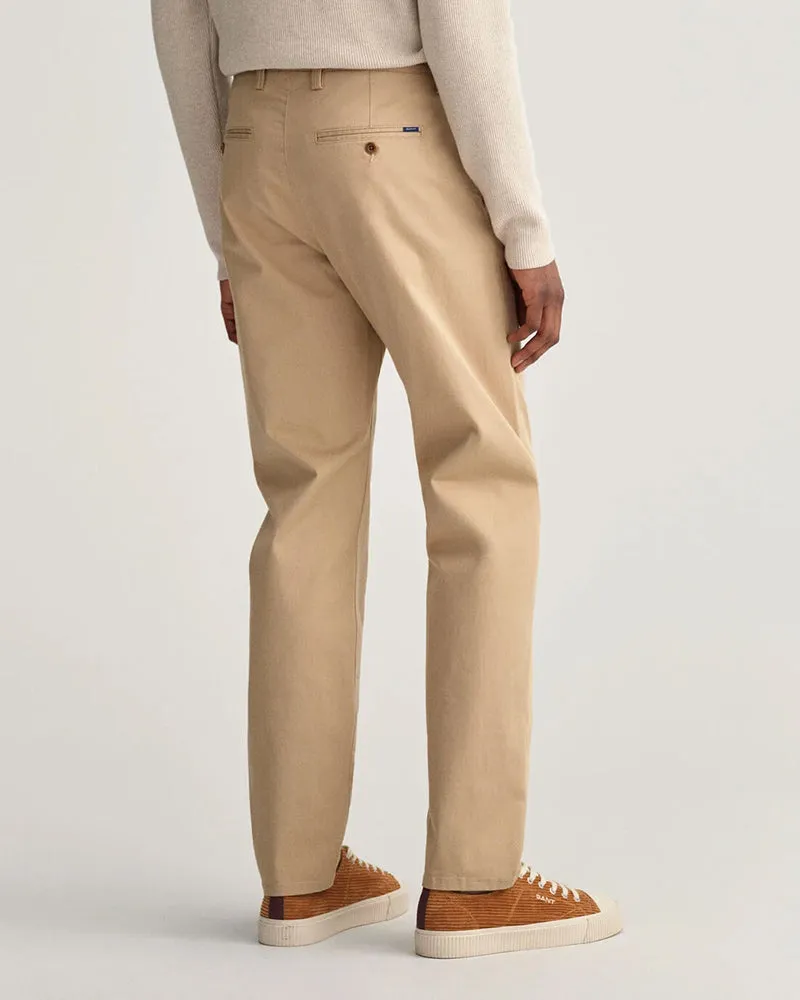 Allister Dark Khaki Twill Chinos