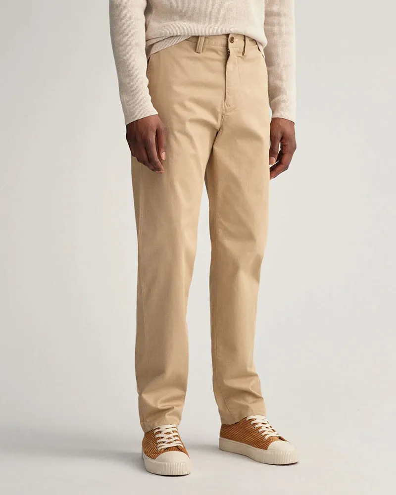 Allister Dark Khaki Twill Chinos