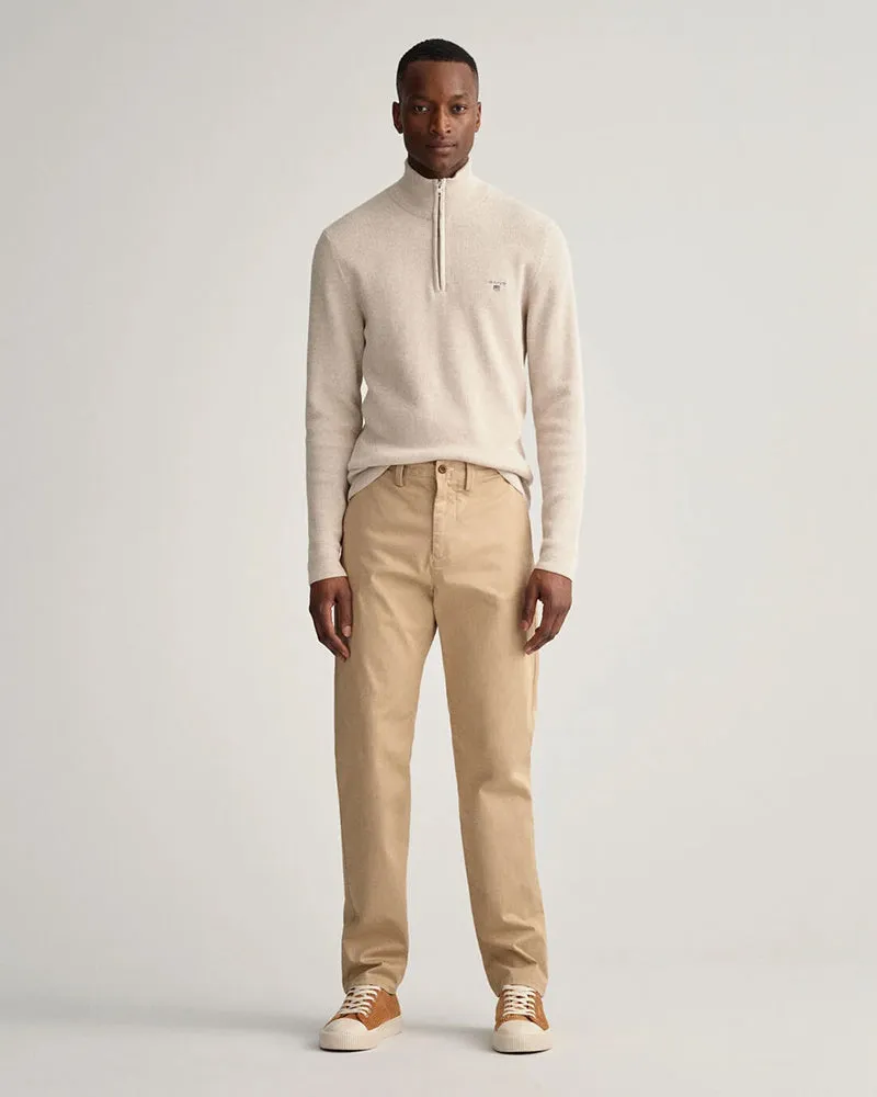 Allister Dark Khaki Twill Chinos