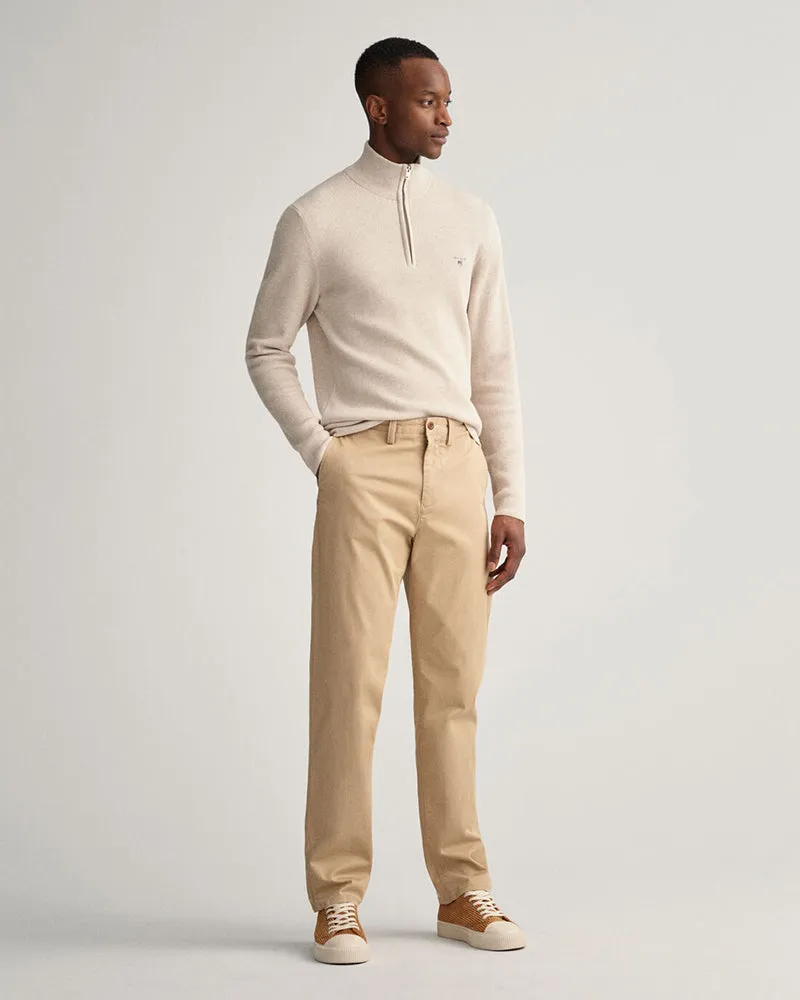 Allister Dark Khaki Twill Chinos