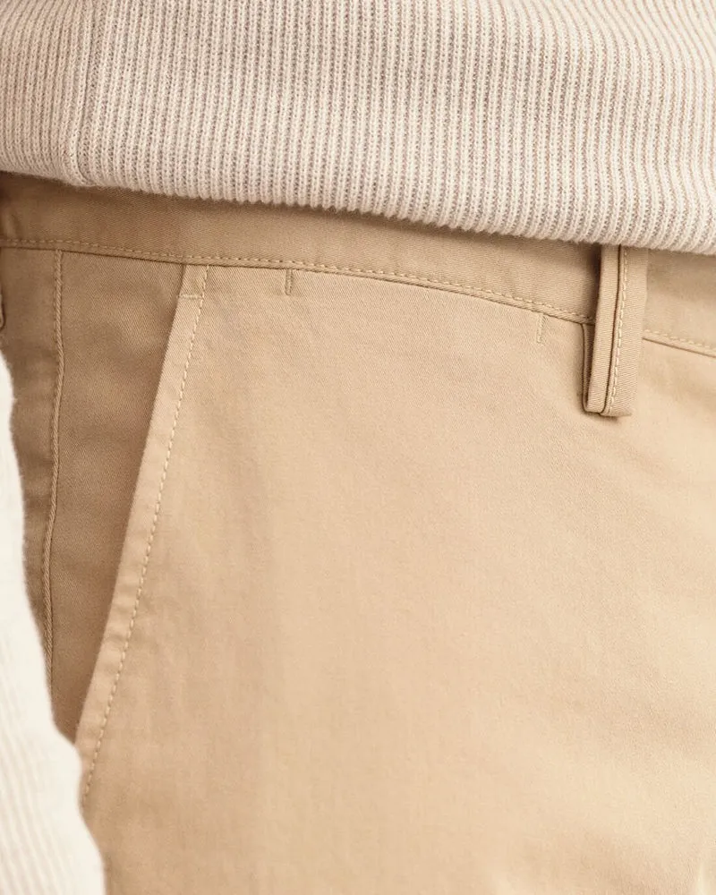 Allister Dark Khaki Twill Chinos