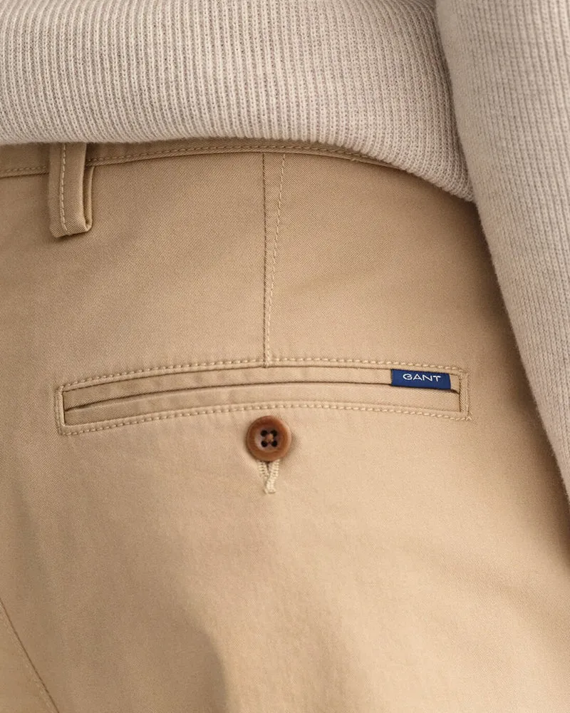 Allister Dark Khaki Twill Chinos