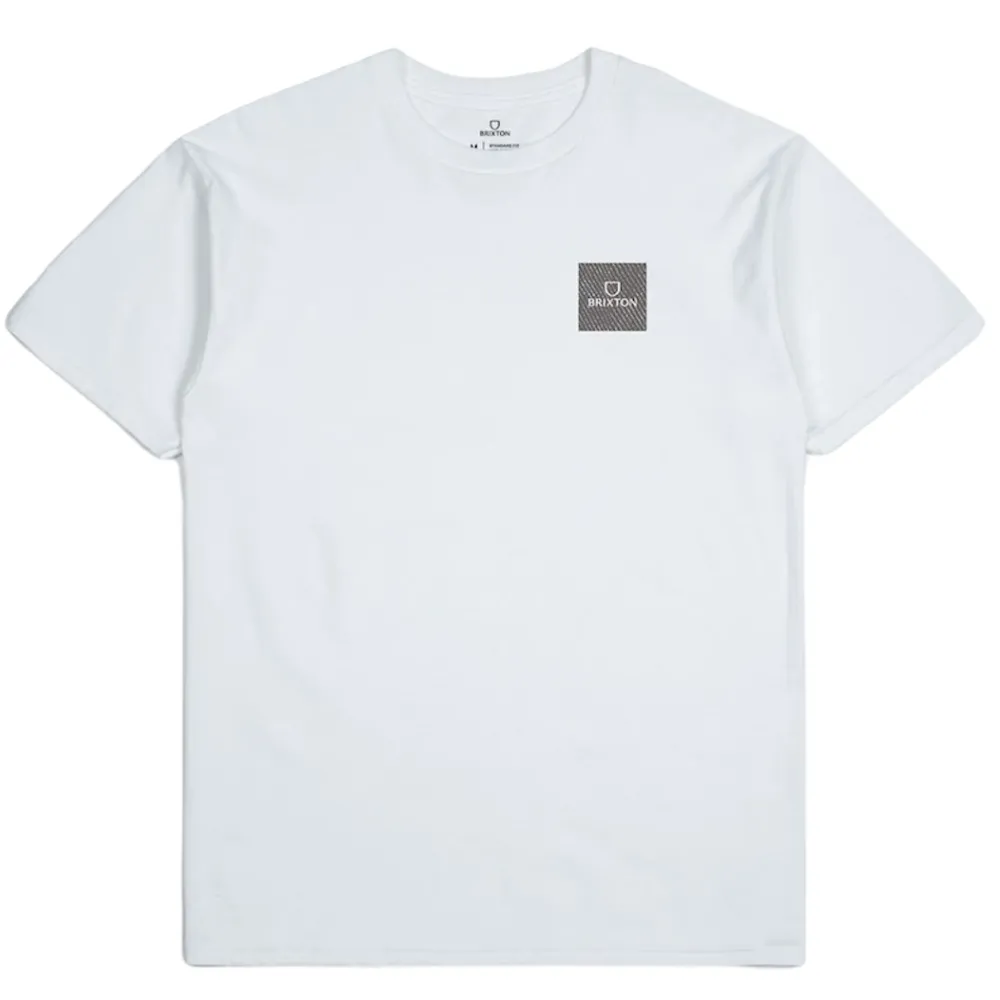 Brixton Alpha Square S/S White Abstract