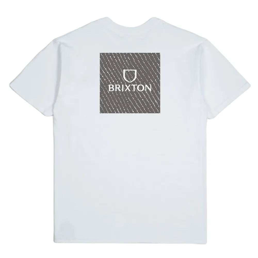 Brixton Alpha Square S/S White Abstract