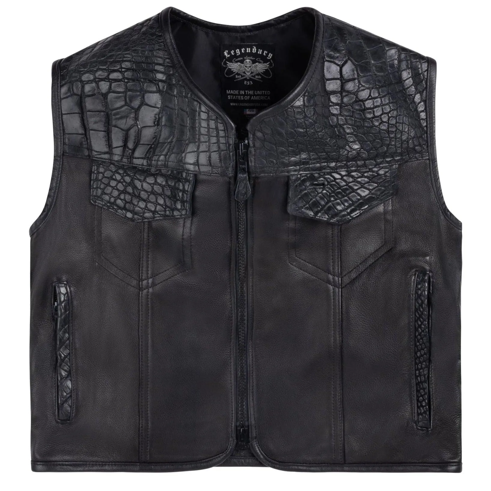 'American Alligator' Motorcycle Vest