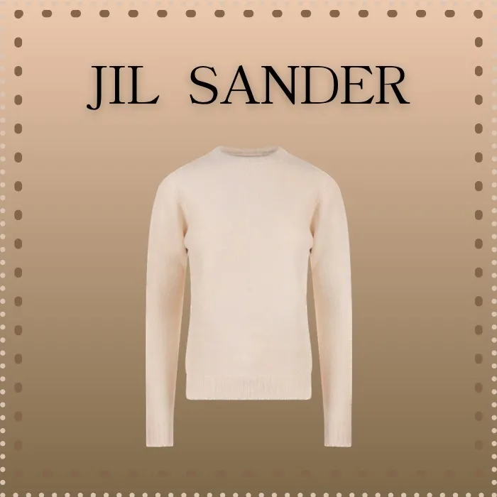 Wool Elegant Style V-neck & Crew Neck by Jil Sander