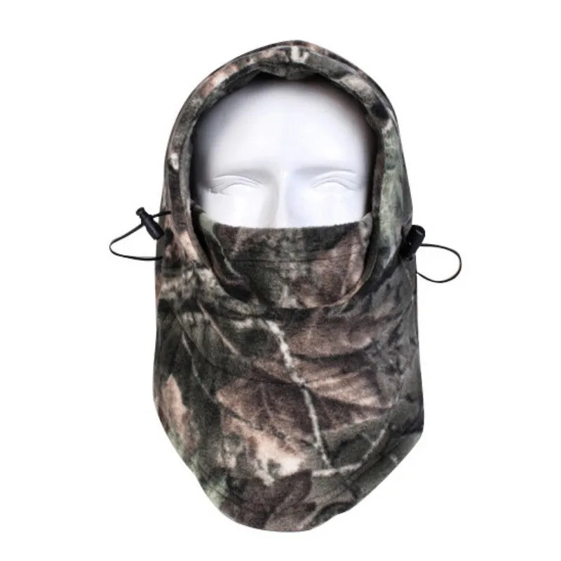 Outdoor Anti-cold Warm Hat - Camouflage Fleece Hooded Caps for Cycling & Skiing by SM6