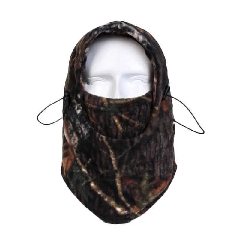 Outdoor Anti-cold Warm Hat - Camouflage Fleece Hooded Caps for Cycling & Skiing by SM6