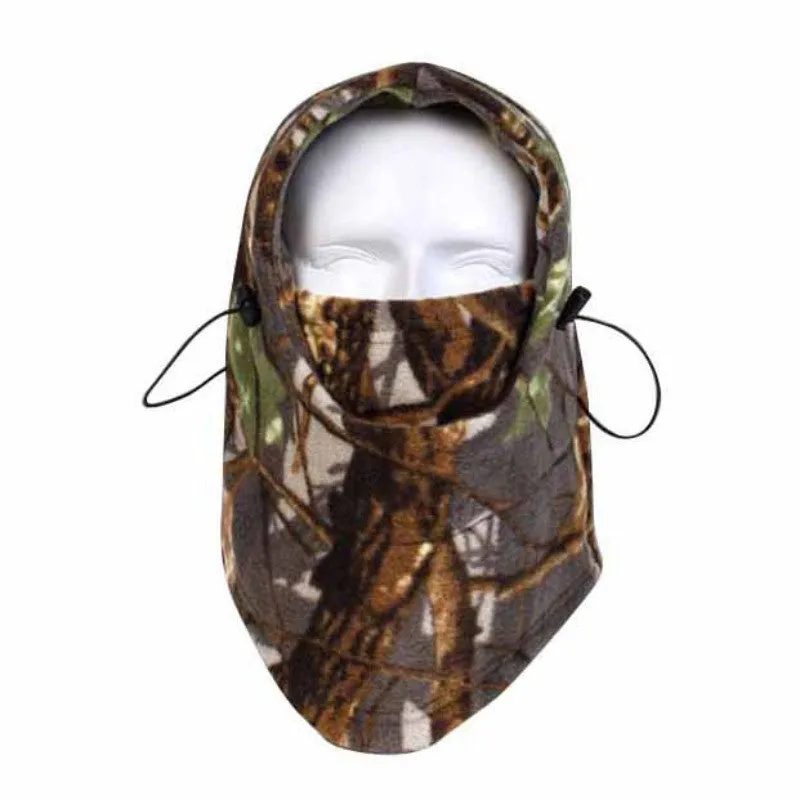 Outdoor Anti-cold Warm Hat - Camouflage Fleece Hooded Caps for Cycling & Skiing by SM6