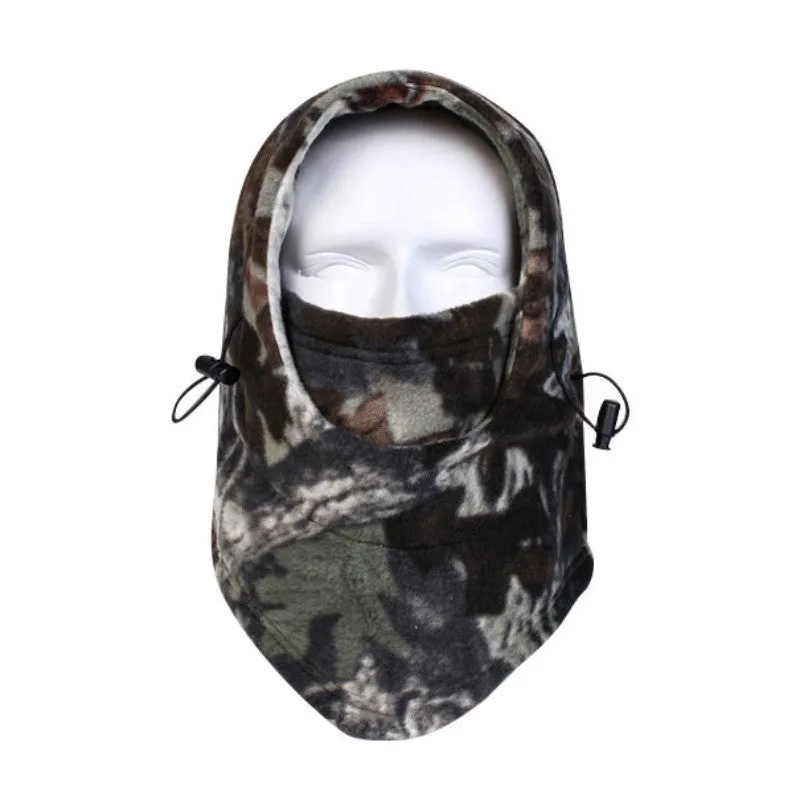 Outdoor Anti-cold Warm Hat - Camouflage Fleece Hooded Caps for Cycling & Skiing by SM6