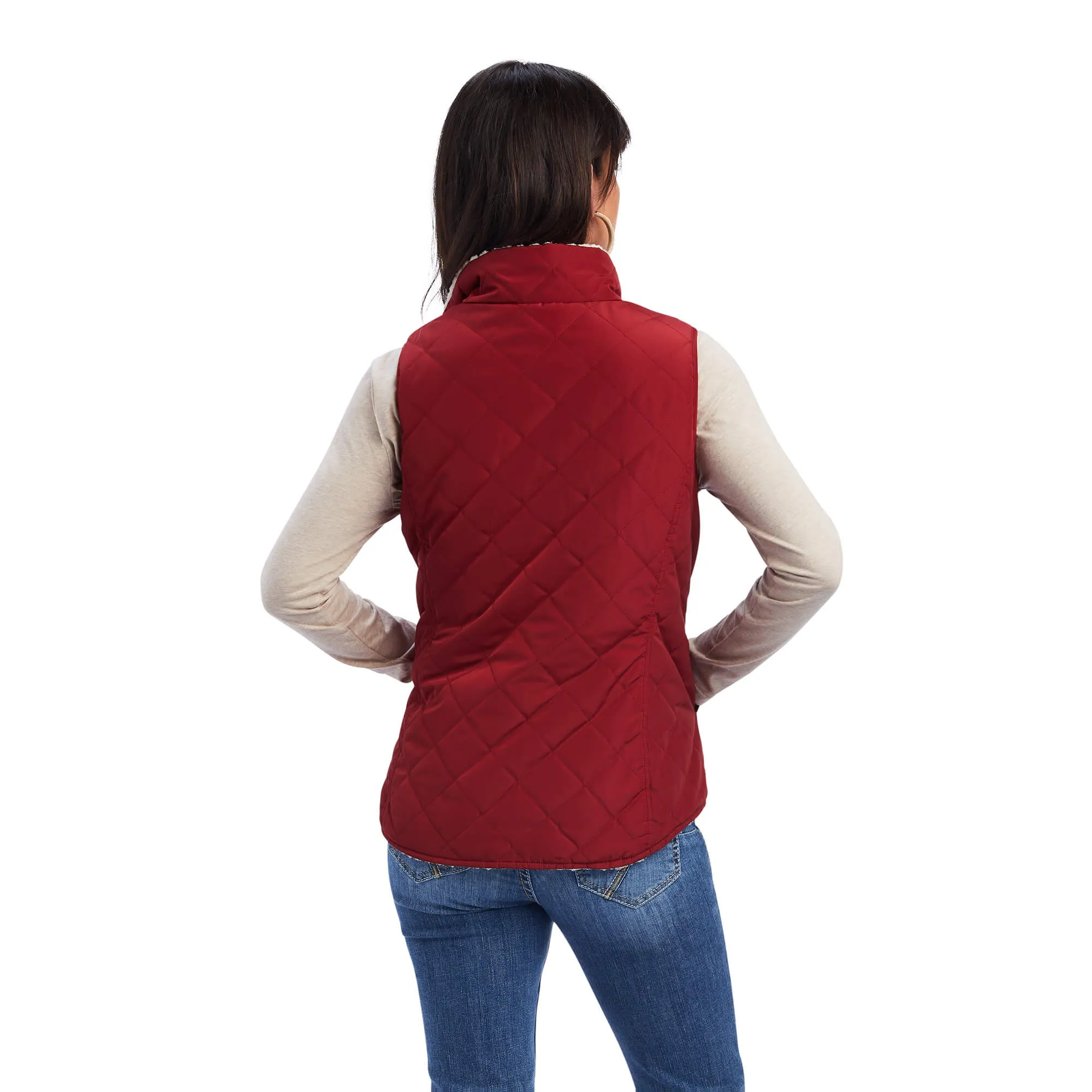 Ariat Rouge Red Dilon Women's Reversible Insulated Vest