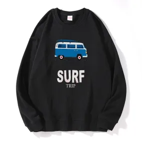 Loose Men's Cotton Surf Trip Sweatshirts