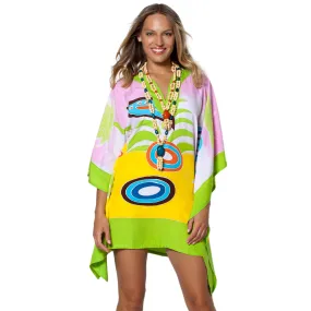 Aurora Lime Beach Poncho