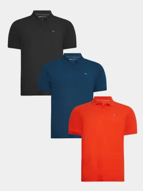 BadRhino Polo Shirts Pack Multicolor