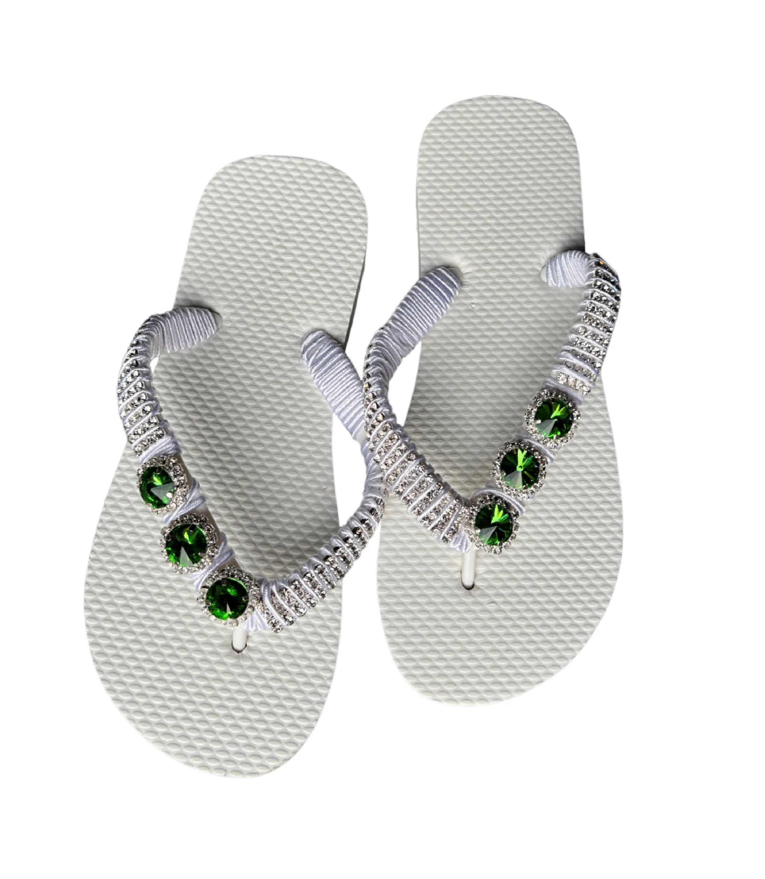 Bling Beaded Flip Flops