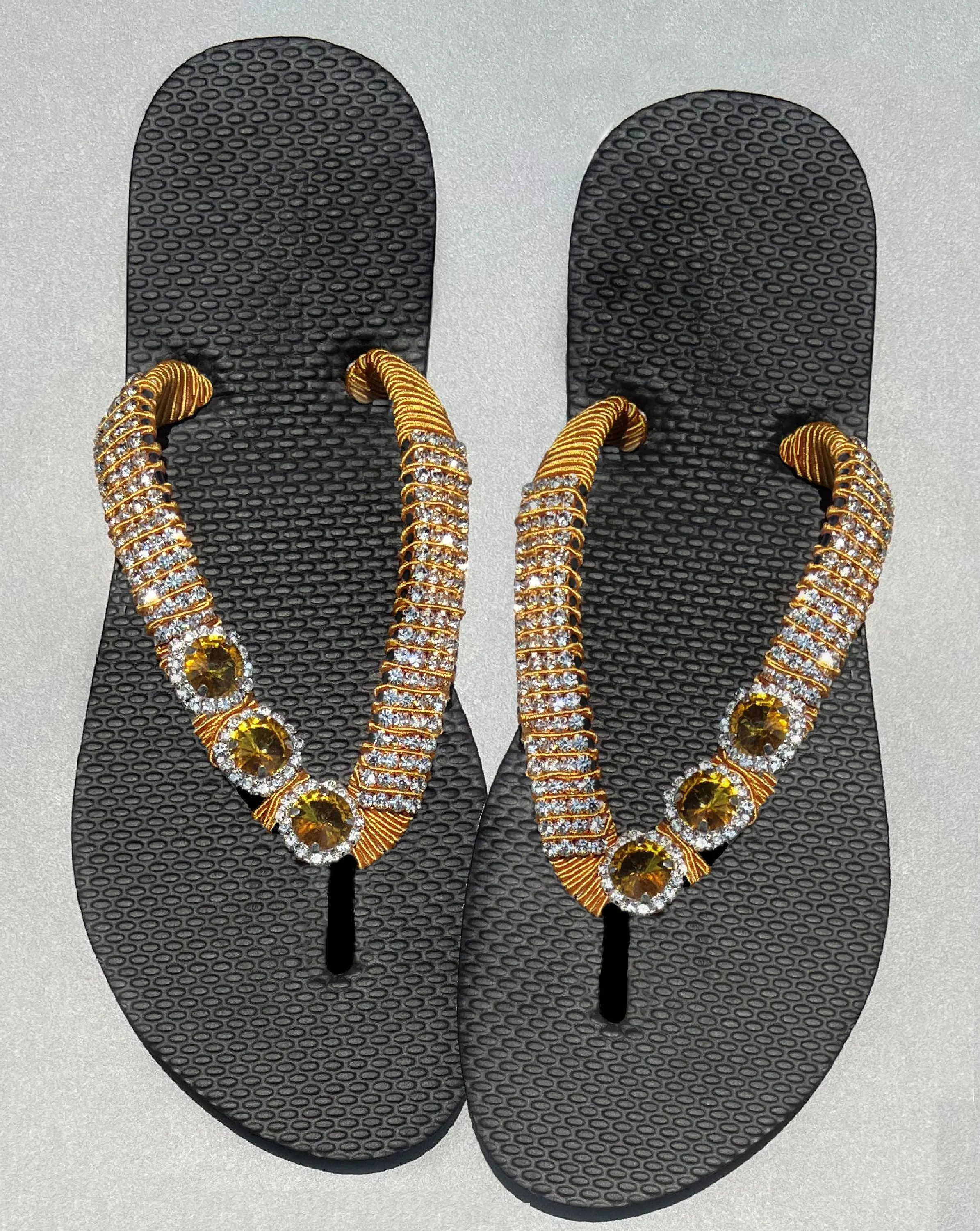 Bling Beaded Flip Flops