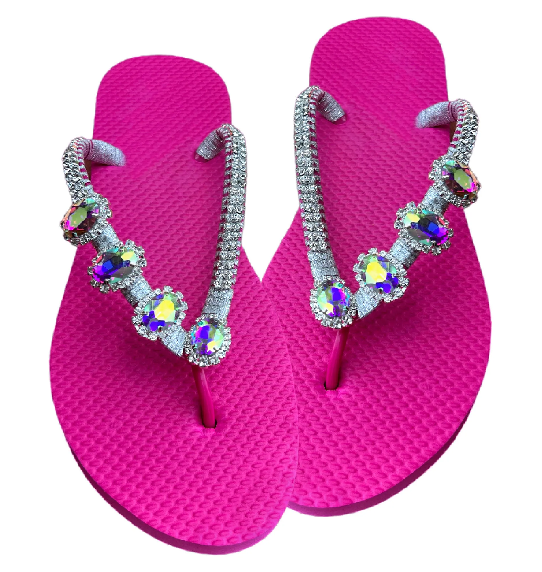 Bling Beaded Flip Flops