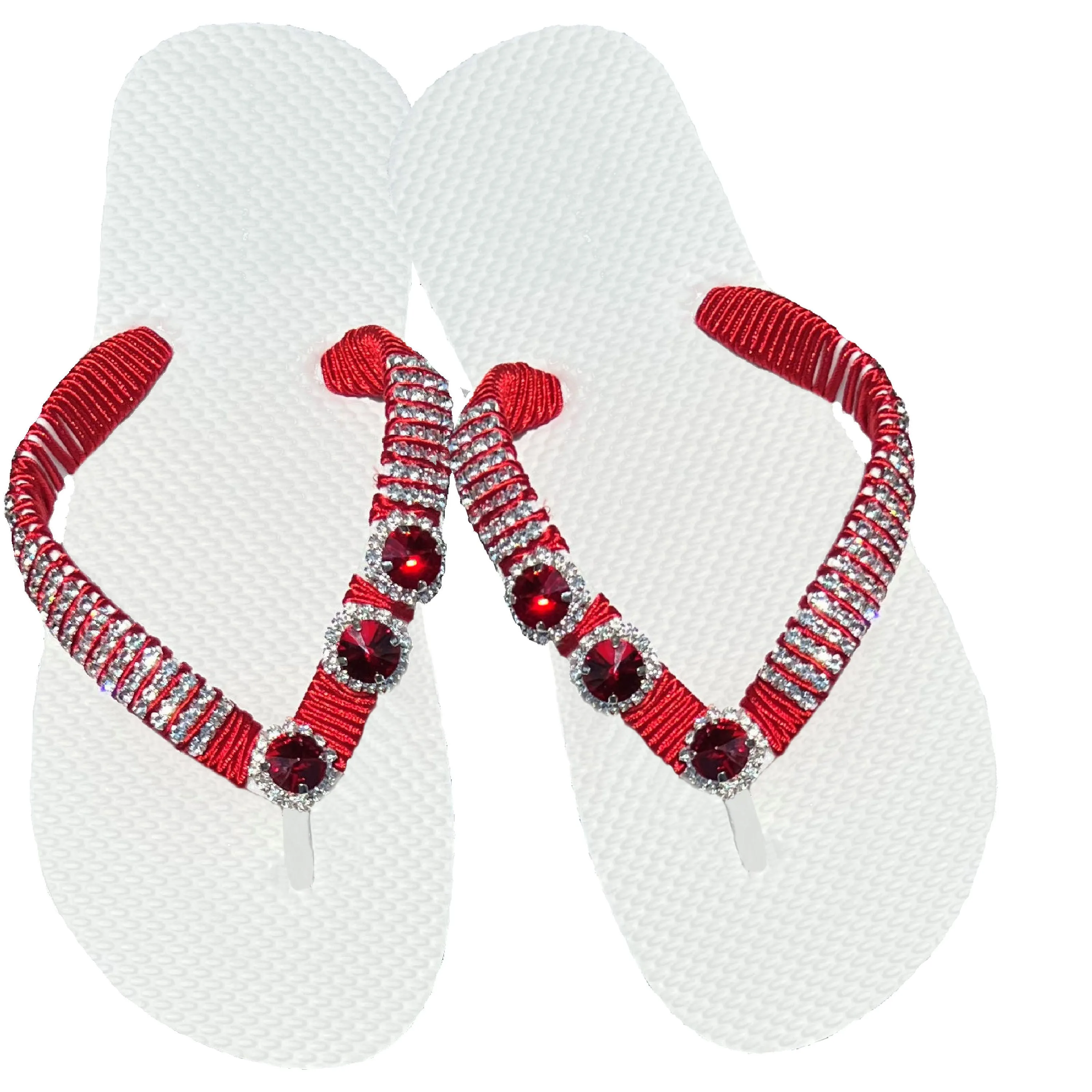 Bling Beaded Flip Flops