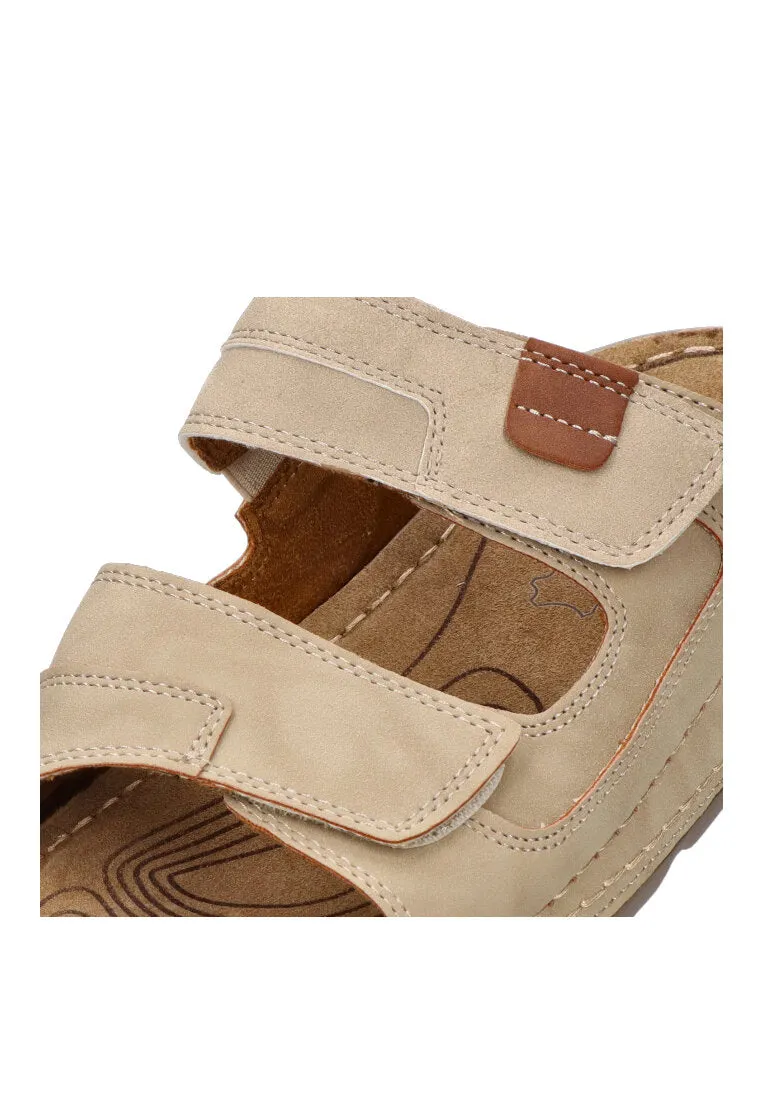 Men's Beige PORTER 41014 Double Velcro Sandals