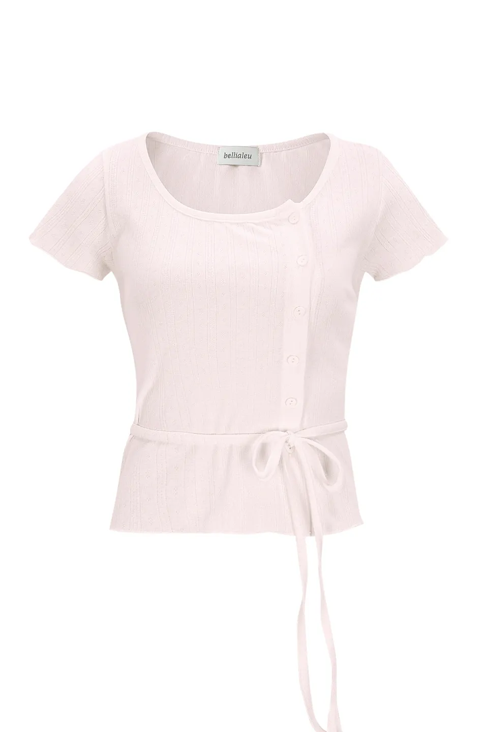 Bellialeu Street Style Plain Cotton Short Sleeves Cardigans