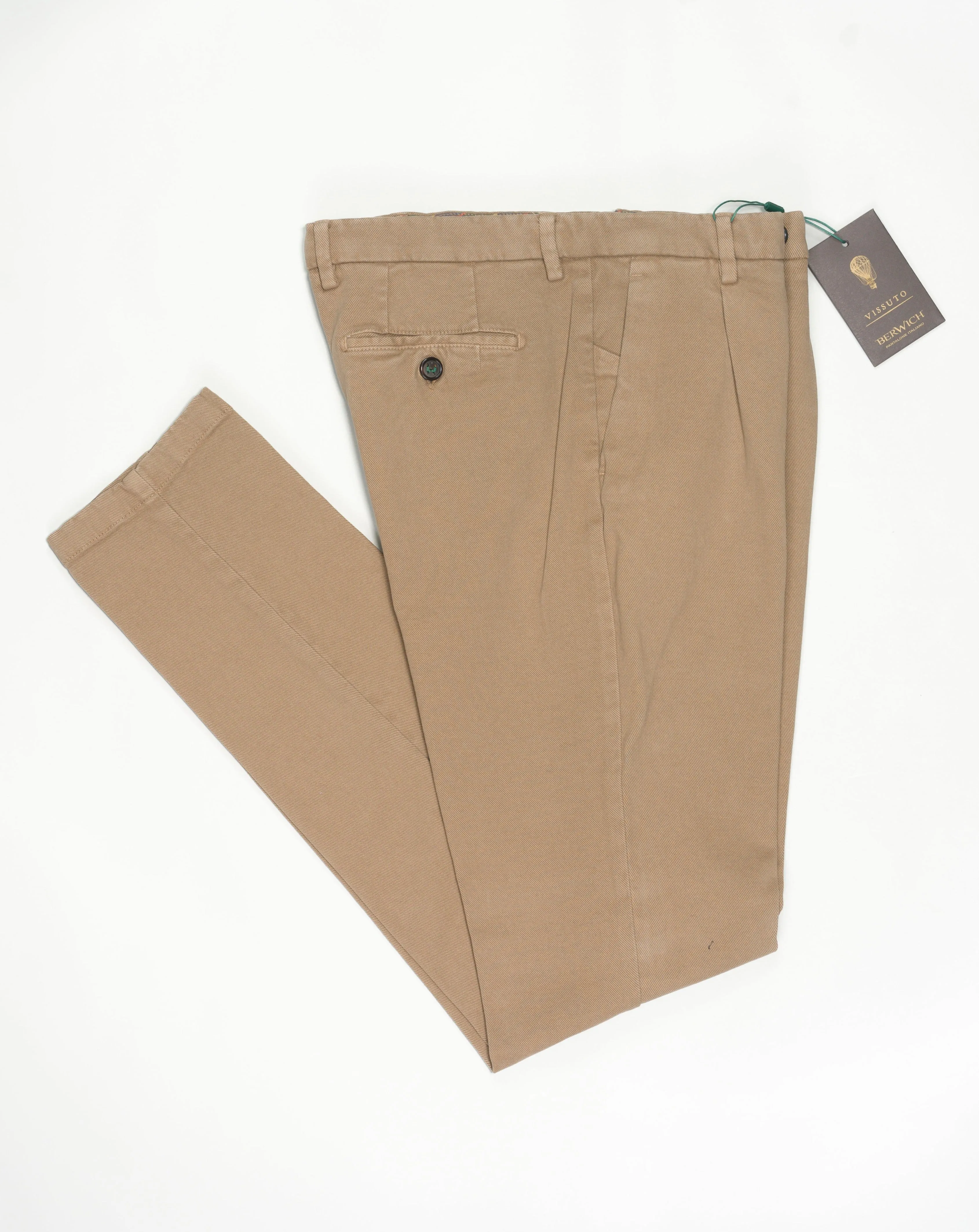 Berwich Noce Garment Dyed Heavy Cotton Chinos