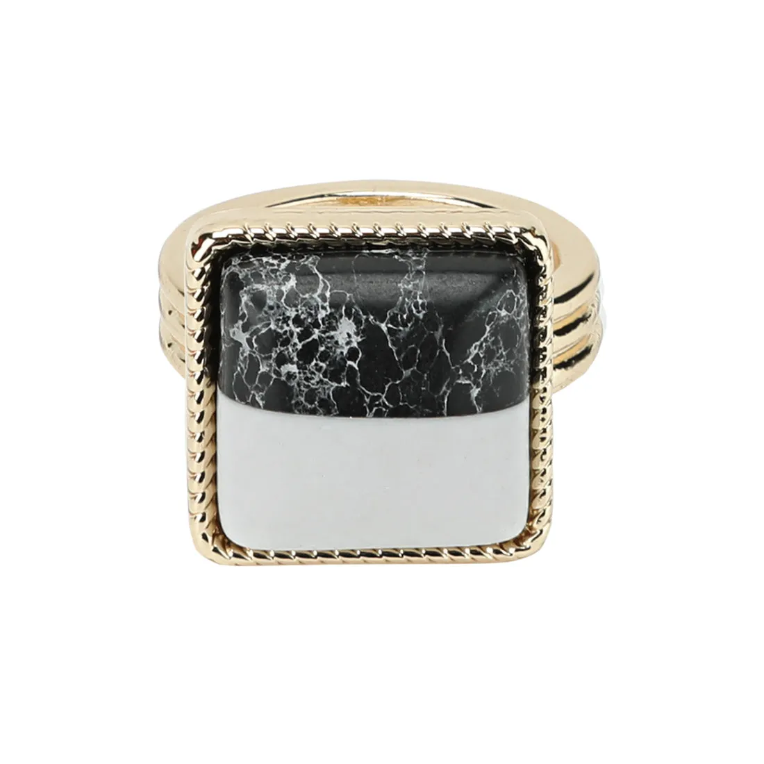 Monochrome Statement Ring