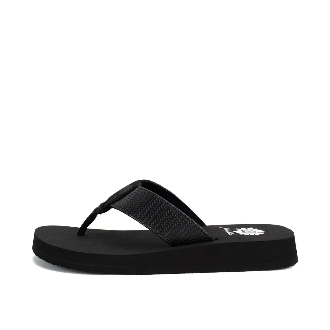 Black Flance Sandal Flip Flop