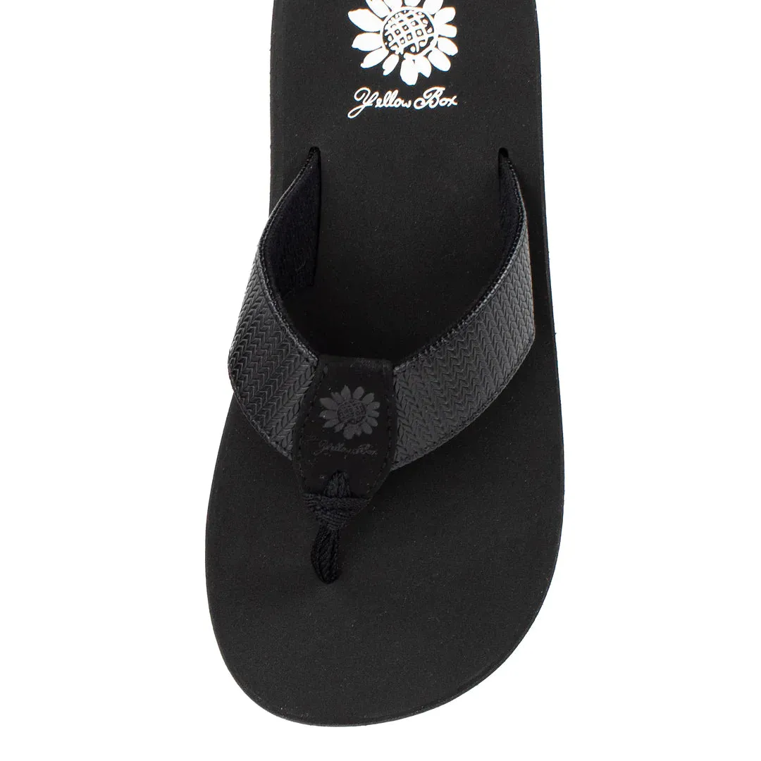 Black Flance Sandal Flip Flop