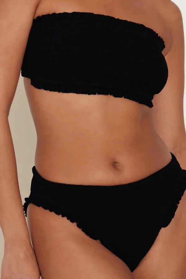 Frill Bikini Black