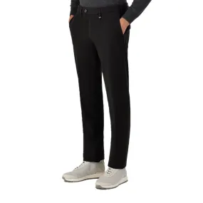 Men's Black Dyed Cotton Twill Chinos