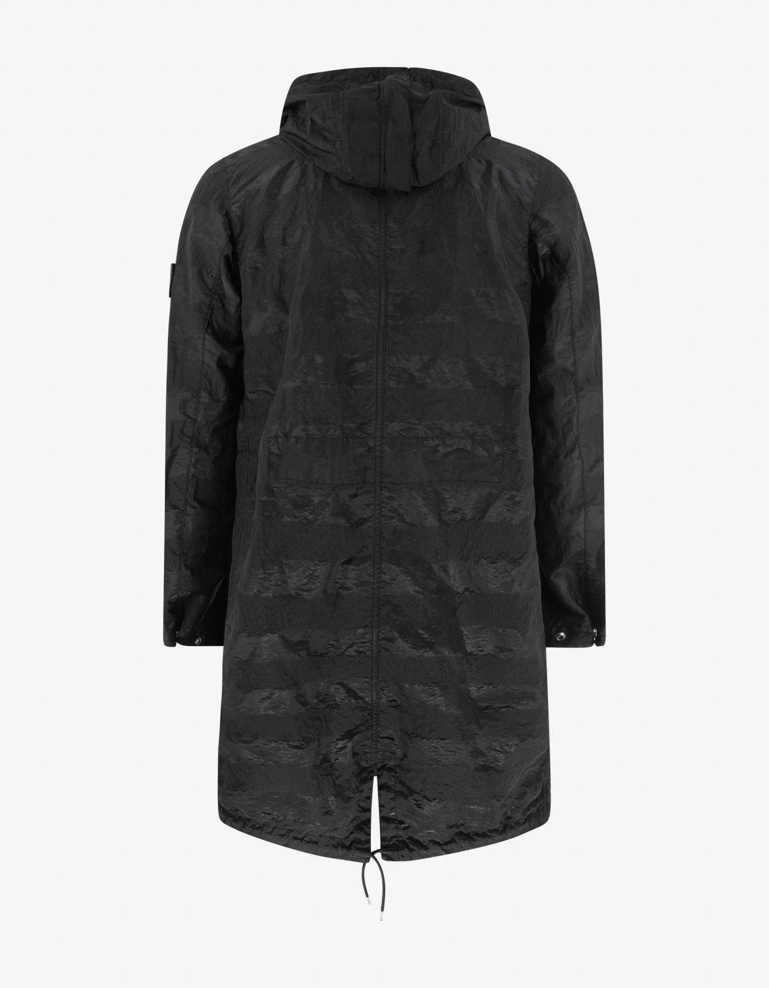 Elegant Black PU Leather Winter Parka Coat for Women