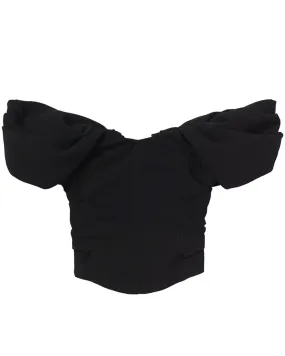 Off The Shoulder Black Nora Top