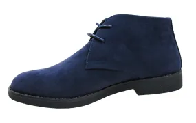 Blue Suede Chelsea Men's Casual Boots 41-45