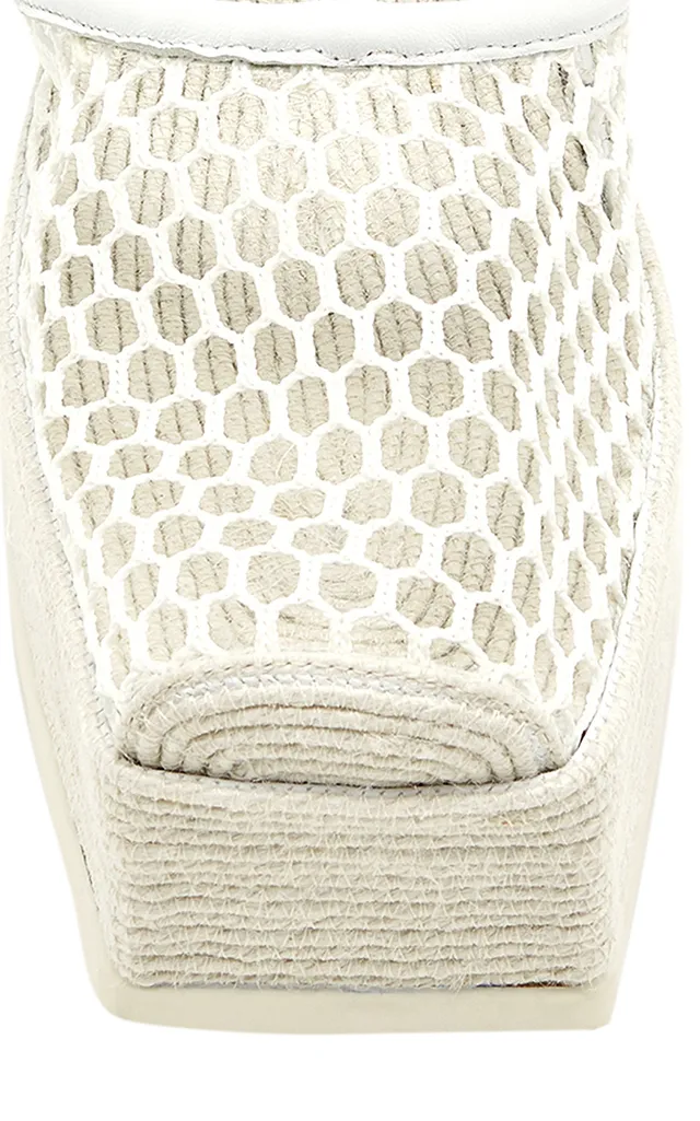 Bottega Veneta Lace-Up Wedge Espadrilles