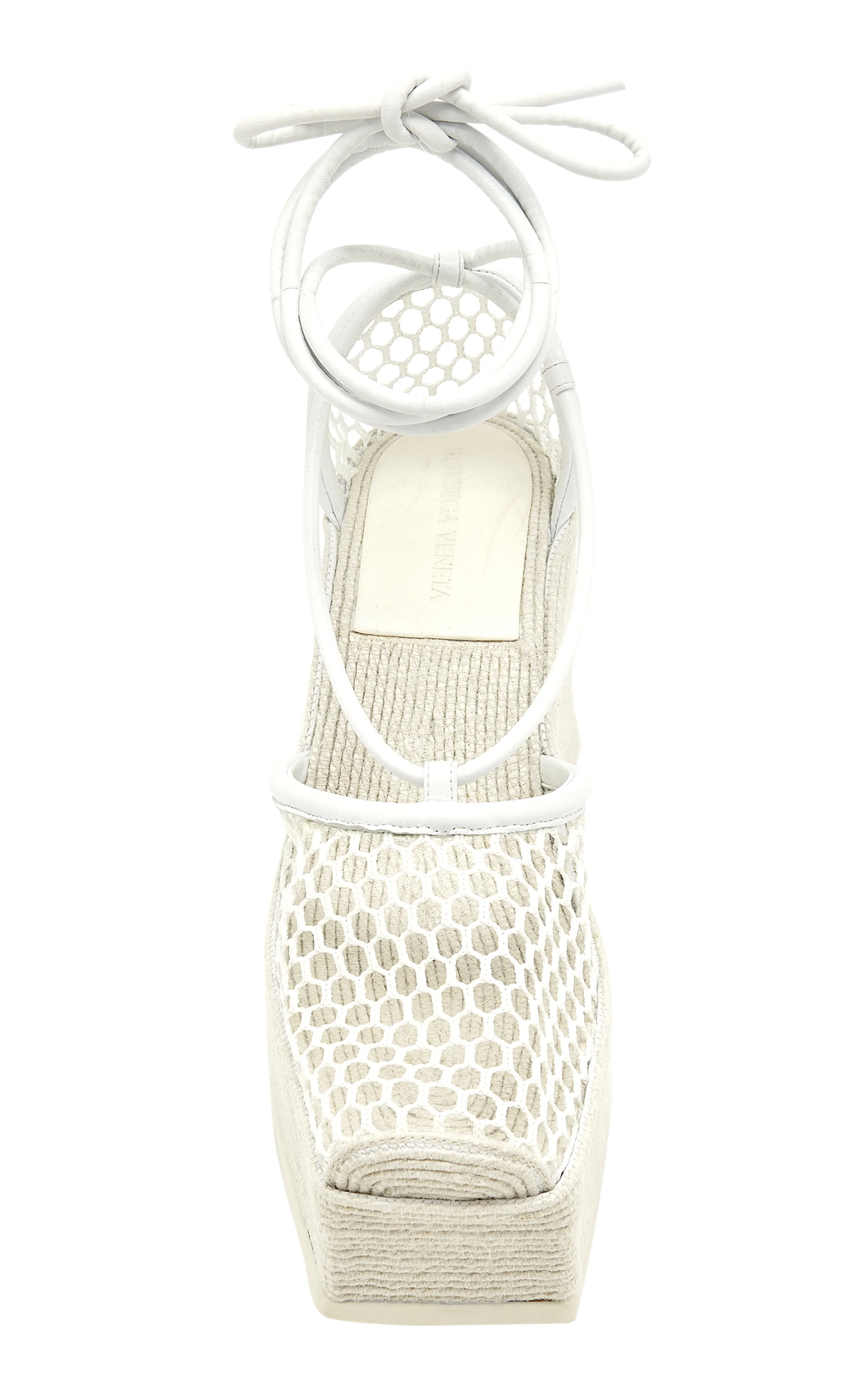 Bottega Veneta Lace-Up Wedge Espadrilles