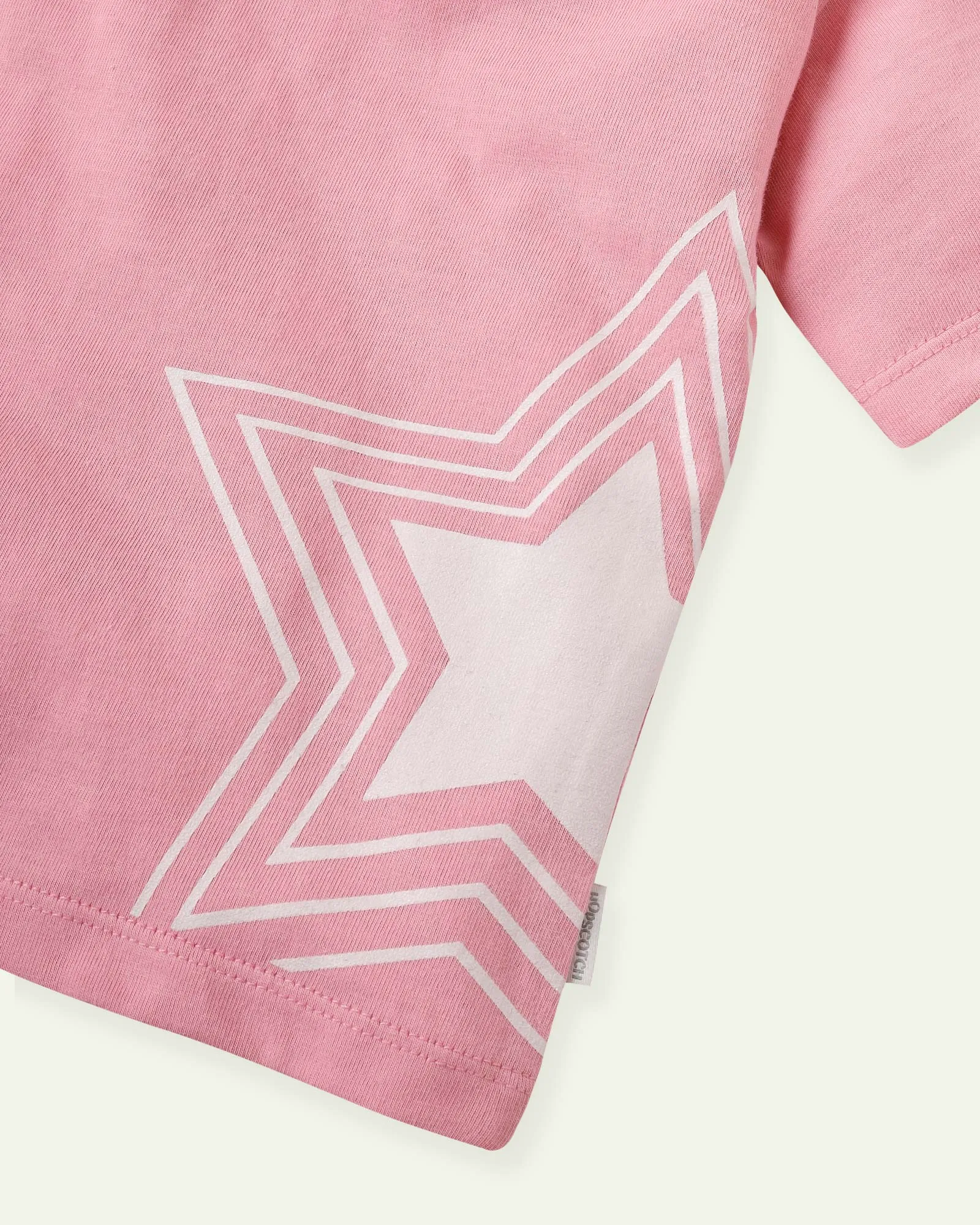 Pink Star Cropped T-Shirt