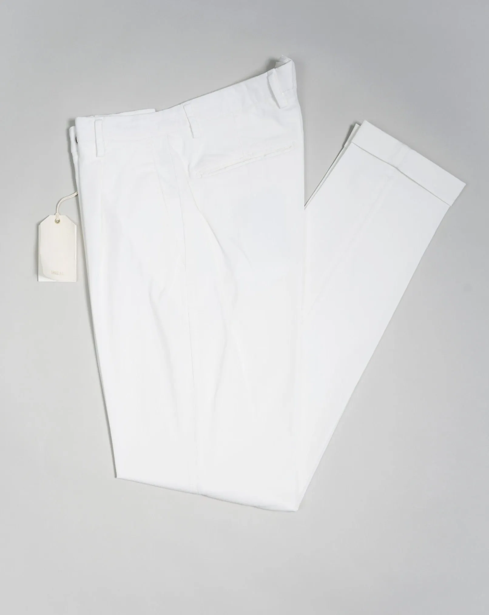 Briglia White Garment Dyed Chinos