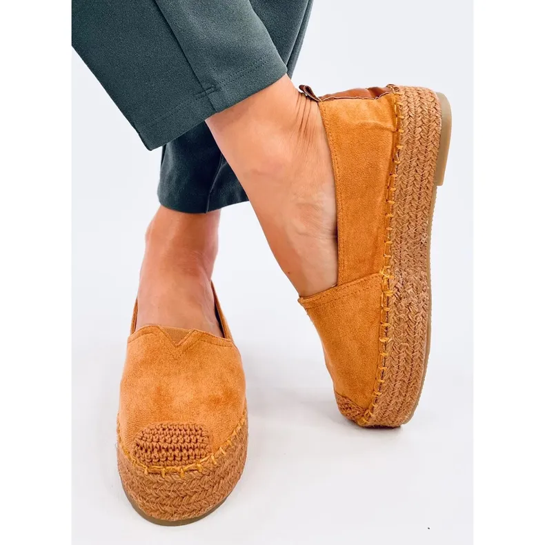 Brown Espadrilles with Thick Camel Sole